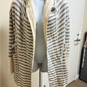Free People Long Island‎ Stripe Hooded Cardigan.